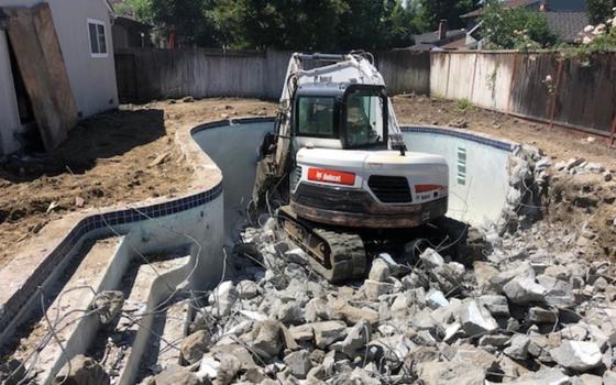 Pool removal contractors